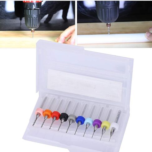 0.3-1.2mm 10pcs Carbide PCB Drill Bits Set, CNC Rotary Drilling Tool for PCB Engraving, CNC Drilling in Saudi Arabia