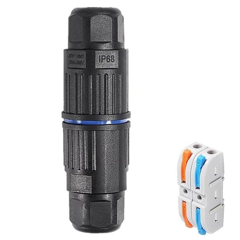 1PCS Upgraded Junction Box Outdoor Waterproof IP68, CDF 2P 2Pole Wire Connector, Replaceable Lever Wire Connectors for AWG 28-12 in Saudi Arabia
