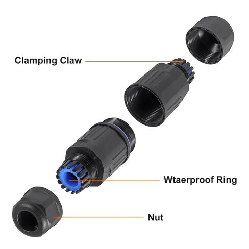 1PCS Upgraded Junction Box Outdoor Waterproof IP68, CDF 2P 2Pole Wire Connector, Replaceable Lever Wire Connectors for AWG 28-12 in Saudi Arabia