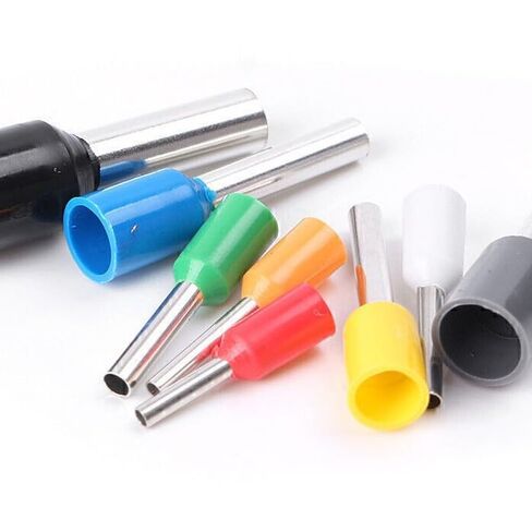 400pcs Assorted Wire Ferrules Terminals Kit AWG 22-10 Insulated Copper Crimp Connectors for Industrial and Power Control Systems in Saudi Arabia