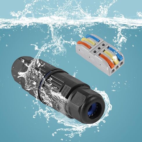 1 قطعة صندوق وصلات مطور خارجي مقاوم للماء IP68 ، موصل سلك CDF 3P 3Pole ، موصلات سلك رافعة قابلة للاستبدال لـ AWG 28-12 in Saudi Arabia