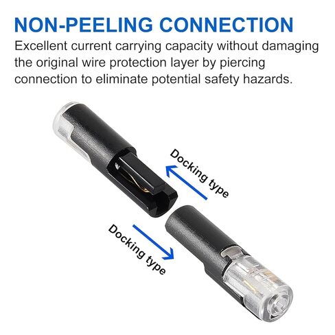 60Pcs Low Voltage Wire Connectors, 1 Pin 1 Way Quick Plug-in Connectors for LED Stripe Lights in Saudi Arabia