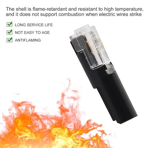 60Pcs Low Voltage Wire Connectors, 1 Pin 1 Way Quick Plug-in Connectors for LED Stripe Lights in Saudi Arabia