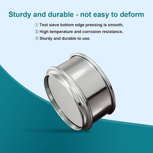 Full 304 Stainless Steel Mesh Sieve Screen, LVDALAB 325 Mesh (0.045mm) Aperture, 2.4inch(6CM) Dia Standard Sample Analysis Test Sieves Sifters Strainer for Industrial Laboratory Homes in Saudi Arabia