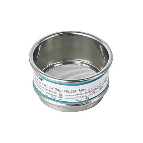 Full 304 Stainless Steel Mesh Sieve Screen, LVDALAB 325 Mesh (0.045mm) Aperture, 2.4inch(6CM) Dia Standard Sample Analysis Test Sieves Sifters Strainer for Industrial Laboratory Homes in Saudi Arabia