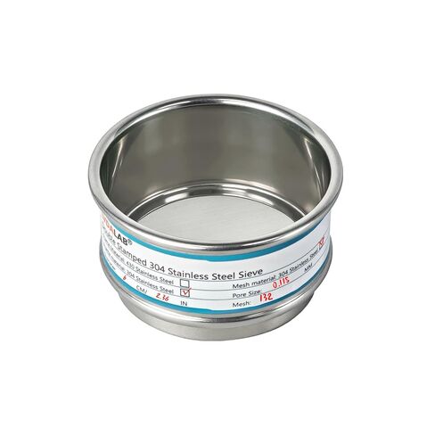 Full 304 Stainless Steel Mesh Sieve Screen, LVDALAB 325 Mesh (0.045mm) Aperture, 2.4inch(6CM) Dia Standard Sample Analysis Test Sieves Sifters Strainer for Industrial Laboratory Homes in Saudi Arabia