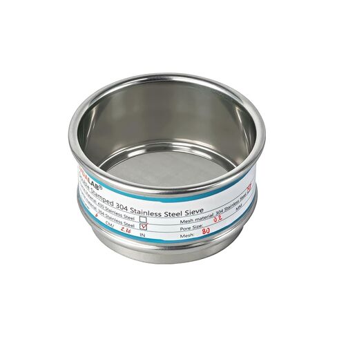 Full 304 Stainless Steel Mesh Sieve Screen, LVDALAB 325 Mesh (0.045mm) Aperture, 2.4inch(6CM) Dia Standard Sample Analysis Test Sieves Sifters Strainer for Industrial Laboratory Homes in Saudi Arabia