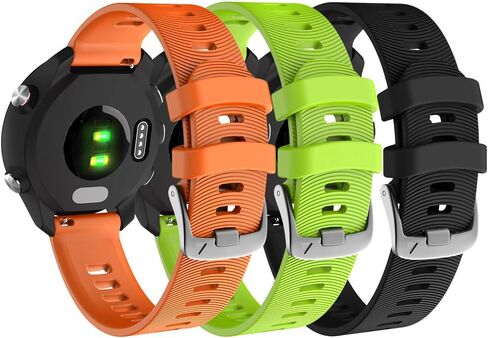 NotoCity for Garmin Forerunner 645 Band, 245 Band, 20mm حزام بديل من السيليكون الناعم لـ Vivoactive 3 Music Vívomove HR Forerunner 645/245 Music Smartwatch in Kuwait