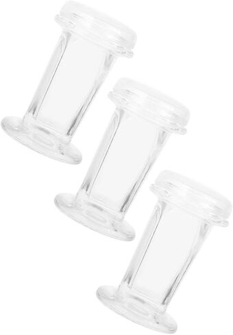 Healvian 3pcs Glass Staining Jars with Glass Lid 60ml Coplin Staining Jar for Clinical Labs Biology Research 5-slide Capacity Laboratory Glassware in Saudi Arabia