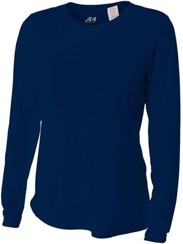Authentic Sports Shop Navy Blue Women's Adult XS Long Sleeve Wicking Cool & Comfortable Shirt/Undershirt in Saudi Arabia