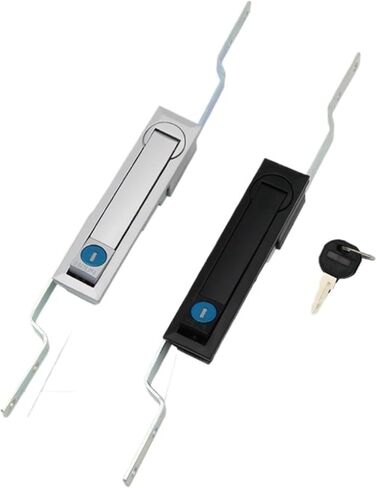 Zinc Alloy Rotating Handle Heaven Earth Linkage Lock Suitable for Industrial Electrical 1Pcs(Black) in Saudi Arabia