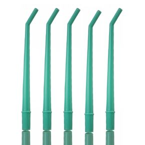 BRITEDENT Large Vented 1/4" Diam. Universal Disposable Latex Free Surgical Aspirator Suction Tips. Green. 100 Pcs in Saudi Arabia