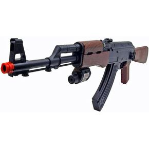 UKARMS P1147 AK47 بندقية ربيعية تكتيكية Airsoft مزودة بالليزر ومصباح يدوي in Kuwait