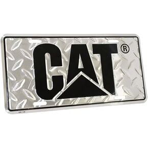 Caterpillar Equipment Aluminum Diamond Plate Novelty License Plate in Saudi Arabia