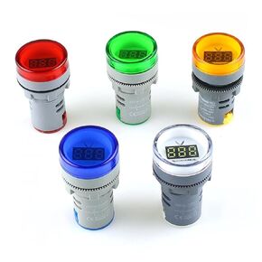 ONECM 1Pcs 22MM AD16 AD16-22DSV Type AC60-500V Mini Voltage Meter LED Voltage Meter Gauge AD16-22DSV Digital Display Indicator Lam (Color : Green) in Saudi Arabia
