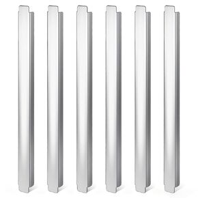 6 Pcs 12 Inch Stainless Steel Adaptor Bar, Long Food Service Divider, Metal Table Adapter Bar for Hotel Catering Restaurant Kitchen Commercial Food Service Accessories in Kuwait
