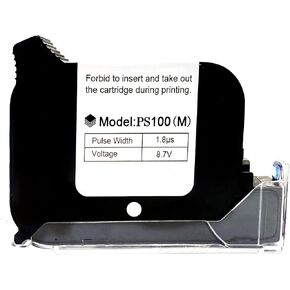 أصلي خرطوشة حبر المذيبات الجافة الأصلية PS100 PS100 محمولة الحبر المحمولة وطابعة الحبر المصغرة ، متوافقة مع آلة ترميز فوهة 1/2 بوصة/12.7 مم (أبيض ، 42 مل) in Kuwait