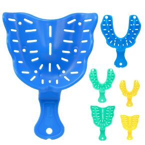 LA MIERE 6pcs Dental Edentulous Impression Trays, 2small, 2 Medium, 2 Large, Upper and Lower in Kuwait