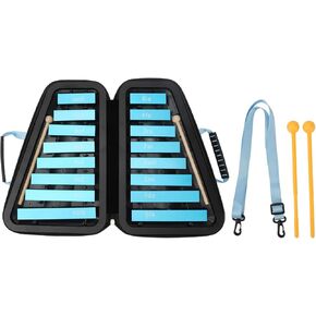 Chromatic Resonator Bells Blue Tune Music Instrument Glockenspiel for Kids Children Parents Beginners Preschoolers Day Care Centers Preschools Teachers Classrooms ABS Aluminium in Saudi Arabia