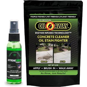 Oil Stain Fighter 10oz Driveway Size | for Embedded, Dry Oil Stains | No Rinse Concrete Cleaner for Driveways and Patios | Safe for Pets and Environment in Saudi Arabia