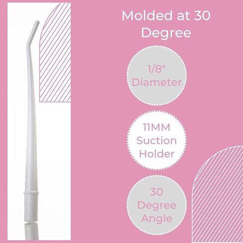 BRITEDENT Large Vented 1/4" Diam. Universal Disposable Latex Free Surgical Aspirator Suction Tips. Green. 100 Pcs in Saudi Arabia