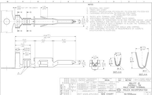 MOLEX 39-00-0041 CONTACT, PIN, 24-18AWG, CRIMP (100 pieces) in Saudi Arabia