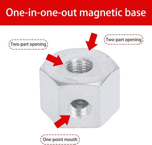 Thread Dia Adjustable Magnetic Base Coolant Oil Water Hose Pipe Bidirection Mist Coolant Lubrication Spray System for Air Pipe CNC Lathe Mill Drill Carving Machine 19.5 in Flat-beak in Saudi Arabia