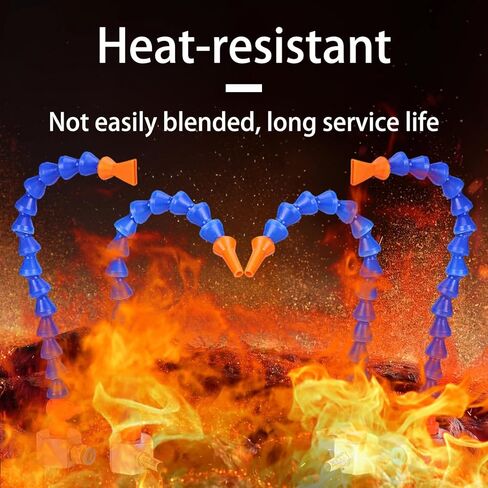 Thread Dia Adjustable Magnetic Base Coolant Oil Water Hose Pipe Bidirection Mist Coolant Lubrication Spray System for Air Pipe CNC Lathe Mill Drill Carving Machine 19.5 in Flat-beak in Saudi Arabia