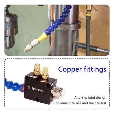 Coolant Mister for Milling Machine,Mist Coolant System with Magnet Base, CNC Lubrication Spray Pump Mini Mill for Metal Nozzle Lathe Hose Keep Cutting Tools Cool in Saudi Arabia