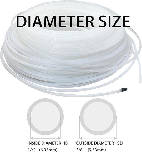 JoyTube PE Tubing 1/4" ID x3/8" OD, Food Grade Polyethylene Tube Translucent hose for Reverse Osmosis Systems & Drinking Water Filters 10FT Length in Saudi Arabia
