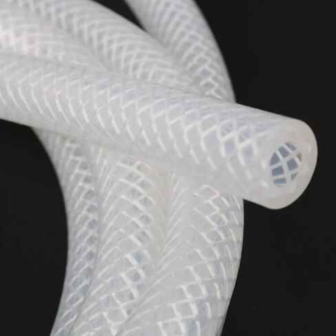 4mm 5 6 8 9 10 12 13 16 19mm Reticulated Silicone Hose, Food Grade High-temperature, Pressure Resistant Woven Fiber Hose, 1M(5x11mm) in Saudi Arabia