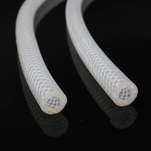 4mm 5 6 8 9 10 12 13 16 19mm Reticulated Silicone Hose, Food Grade High-temperature, Pressure Resistant Woven Fiber Hose, 1M(5x11mm) in Saudi Arabia