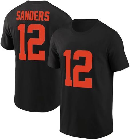 Shedeur Sanders #12 Cleveland Football T-Shirt Cotton Jersey in Saudi Arabia
