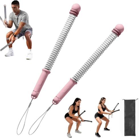 Cordless Battle Ropes, Battle Ropes for Home Gym, 2026 New Adjustable Ropeless Battleropes, Adjustable Resistance, Secure Anti-Slip Handles, Comes with Storage Bag & Anti-Slip Wrist Rope (Black) in Saudi Arabia