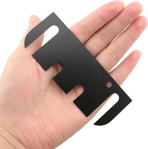 DGBRSM 4PCS 4 Inch Stainless Steel Hardware Door Hinge Spacers 0.03-inch Thickness Door Hinge Filler Plate Sealing Spacers Repair Parts Black in Kuwait