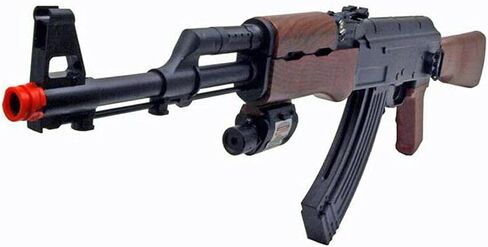 UKARMS P1147 AK47 بندقية ربيعية تكتيكية Airsoft مزودة بالليزر ومصباح يدوي in Kuwait