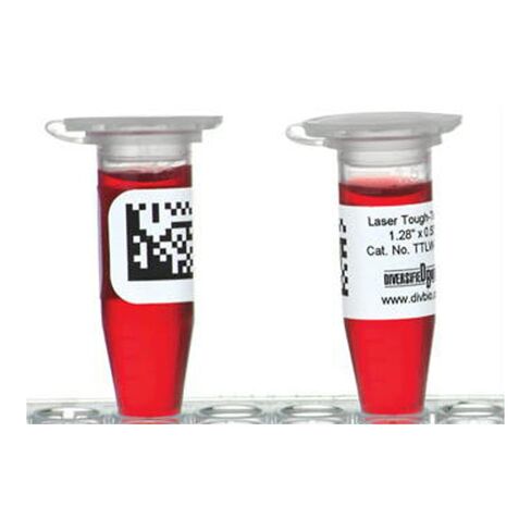 Diversified Biotech Tough-Tags TTLW-2016-Y Laser Label, 1.28" Length x 0.50" Width, Yellow (Pack of 2125) in Saudi Arabia