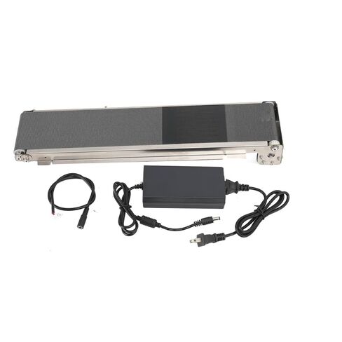 QAVODB الفولاذ المقاوم للصدأ ناقل صغير آلة بيع المسار مسار البضائع حزام ناقل أوتوماتيكي 460 مللي متر x 85 مللي متر 50 مللي متر/ثانية تحميل 3.5-5 كجم in Kuwait