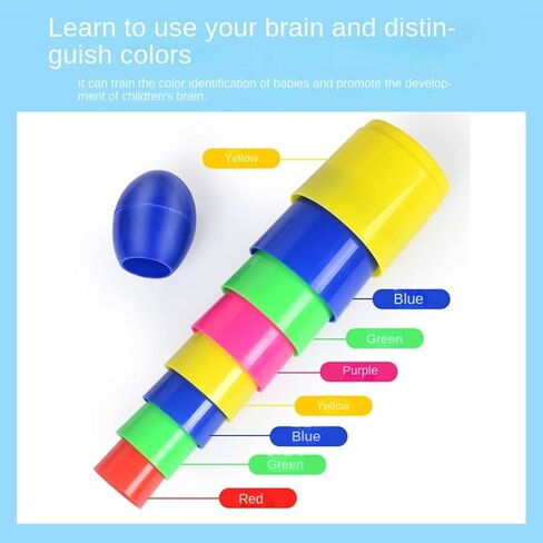 KOLAAZRE Children's Parent-Child Girl Throwing Ring Toy Ring stall Outdoor Throwing Ring Tower Kindergarten Game Toys Towel, 24 circles in Saudi Arabia