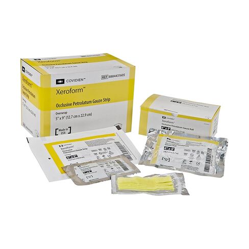 Cardinal Health™ Xeroform™ Non-Adherent Occlusive Petrolatum Dressing, Patch Peelable Foil Pack, 2 x 2IN, 8884433400, Box of 25 in Saudi Arabia