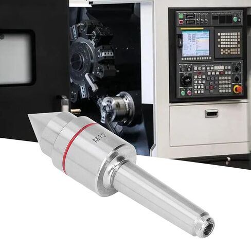 MT2 Live Center, Triple Ball Bearing 60° Tailstock Live Center High Carbon Steel Morse Taper Turning Tool for High Speed CNC Lathe Wood Lathe Metal Lathe in Saudi Arabia
