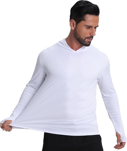 Men's Fishing Hoodie Shirts 4 Pack/5 Pack Sun Protection UPF 50+ Running Swimming Rash Guard Shirt in Saudi Arabia