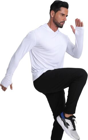 Men's Fishing Hoodie Shirts 4 Pack/5 Pack Sun Protection UPF 50+ Running Swimming Rash Guard Shirt in Saudi Arabia