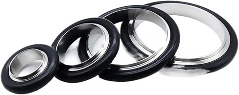 Vacuum KF Center Ring with FKM o type, KF16/25/40/50 SS304 Center Ring Seal for KF/NW/MF Flange Vacuum Line Vacuum flange ring(5packs,KF50) in Saudi Arabia