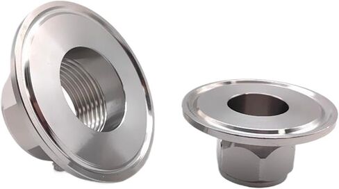 1 قطعة BSPT 1/2 "3/4" 1 "1-1/4" 1-1/2" 2" 304 316 الفولاذ المقاوم للصدأ سداسية أنثى الموضوع ثلاثة المشبك الأنابيب المشتركة محلية الصنع (DN50 الطويق 64 ، SUS316L) in Saudi Arabia