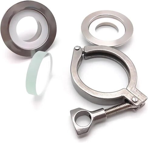 304 Stainless Steel Food Grade Quick-Clamp Welded Sight Glass 38 51 63mm - Leak-Proof for Brewing, Pharma & Dairy Pipes(Welding OD63mm) in Saudi Arabia