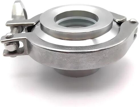 304 Stainless Steel Food Grade Quick-Clamp Welded Sight Glass 38 51 63mm - Leak-Proof for Brewing, Pharma & Dairy Pipes(Welding OD63mm) in Saudi Arabia