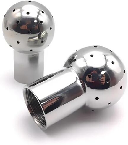 1pc 1/2" 3/4" 1" 1-1/4" 1-1/2" 2" Internal Thread 304 Stainless Steel Fixing Spray Ball Wash Fitting Suitable(2") in Saudi Arabia