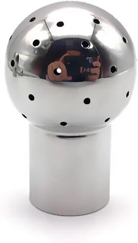 1pc 1/2" 3/4" 1" 1-1/4" 1-1/2" 2" Internal Thread 304 Stainless Steel Fixing Spray Ball Wash Fitting Suitable(2") in Saudi Arabia