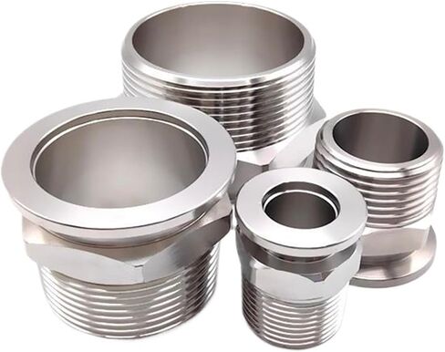 1 قطعة فراغ شفة عرافة مشترك محول KF16 KF25 KF40 KF50 304 الفولاذ المقاوم للصدأ BSPT موضوع خارجي 1/8 "1/4" 1/2 "3/4" 3/8 "1" 11/4 "11/2" 2 "(KF16-BSP 1I4 بوصة) in Saudi Arabia